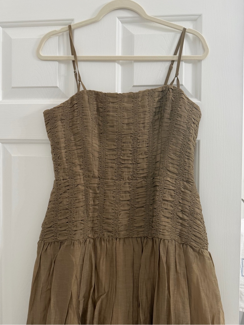 Reformation Azure Dress Natural - Size 8 - Picture 5 of 6